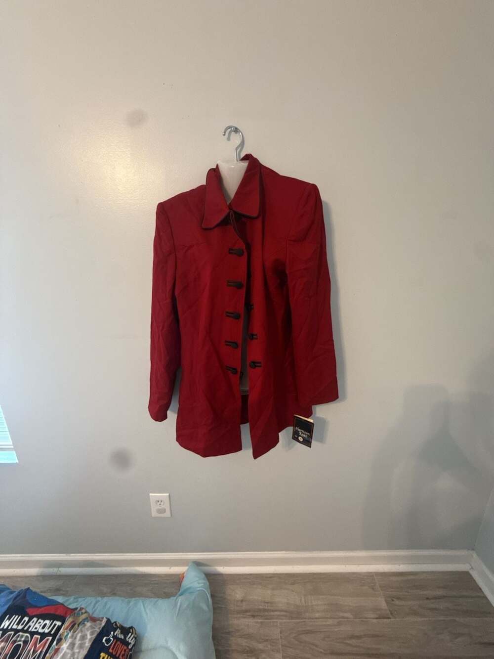 Harrison Kent Jacket Size 16 Red Blazer Coat Black Trim with tag